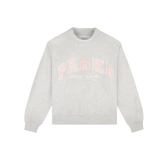 PARKE SCL Varsity Mockneck Classic Grey + Pink NWT - Picture 3 of 8